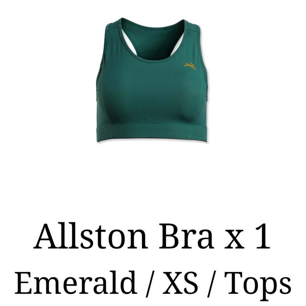 Brand New Tracksmith Allston Bra in Emerald